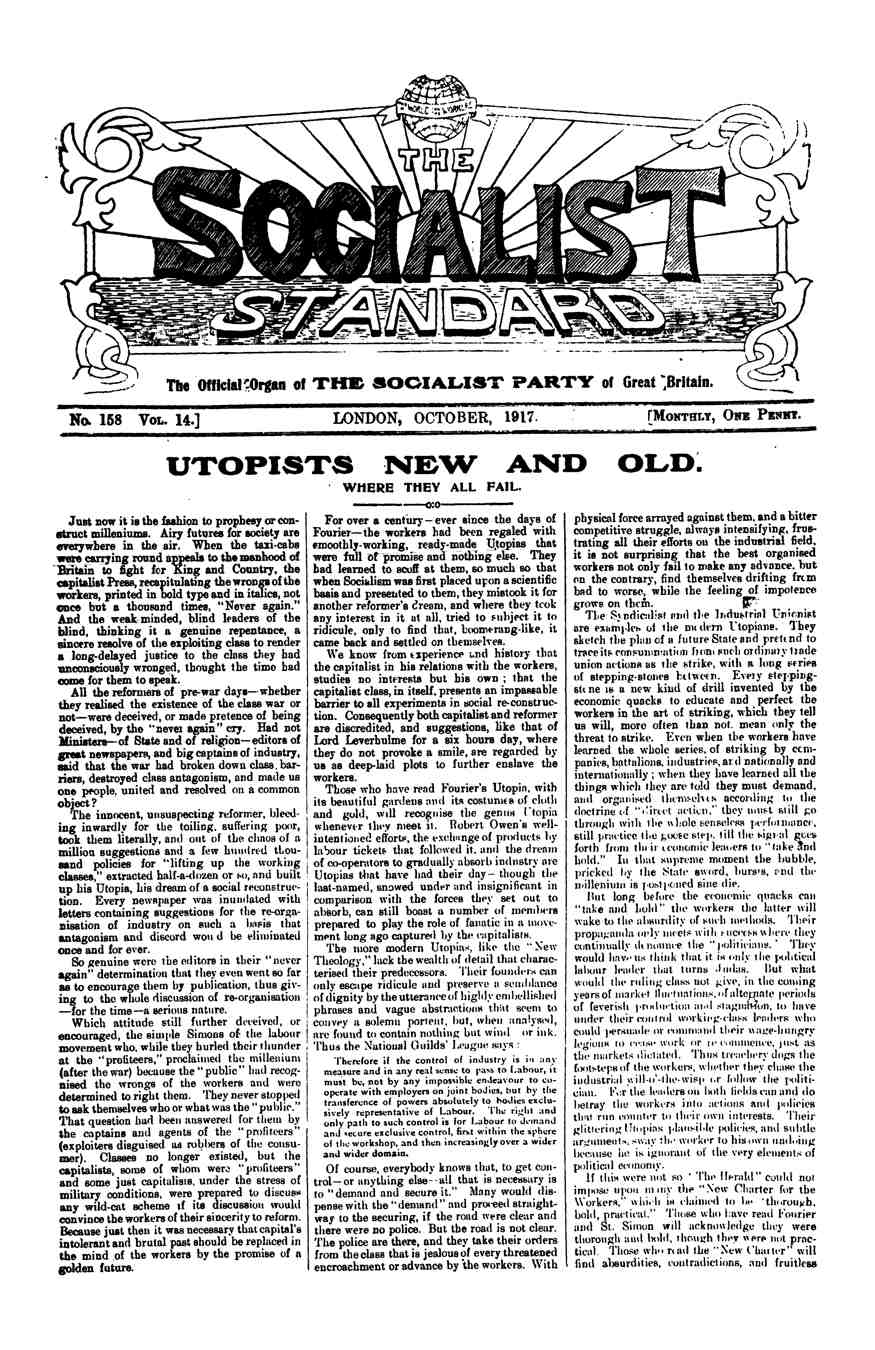 No. 158 October 1917* – worldsocialism.org/spgb